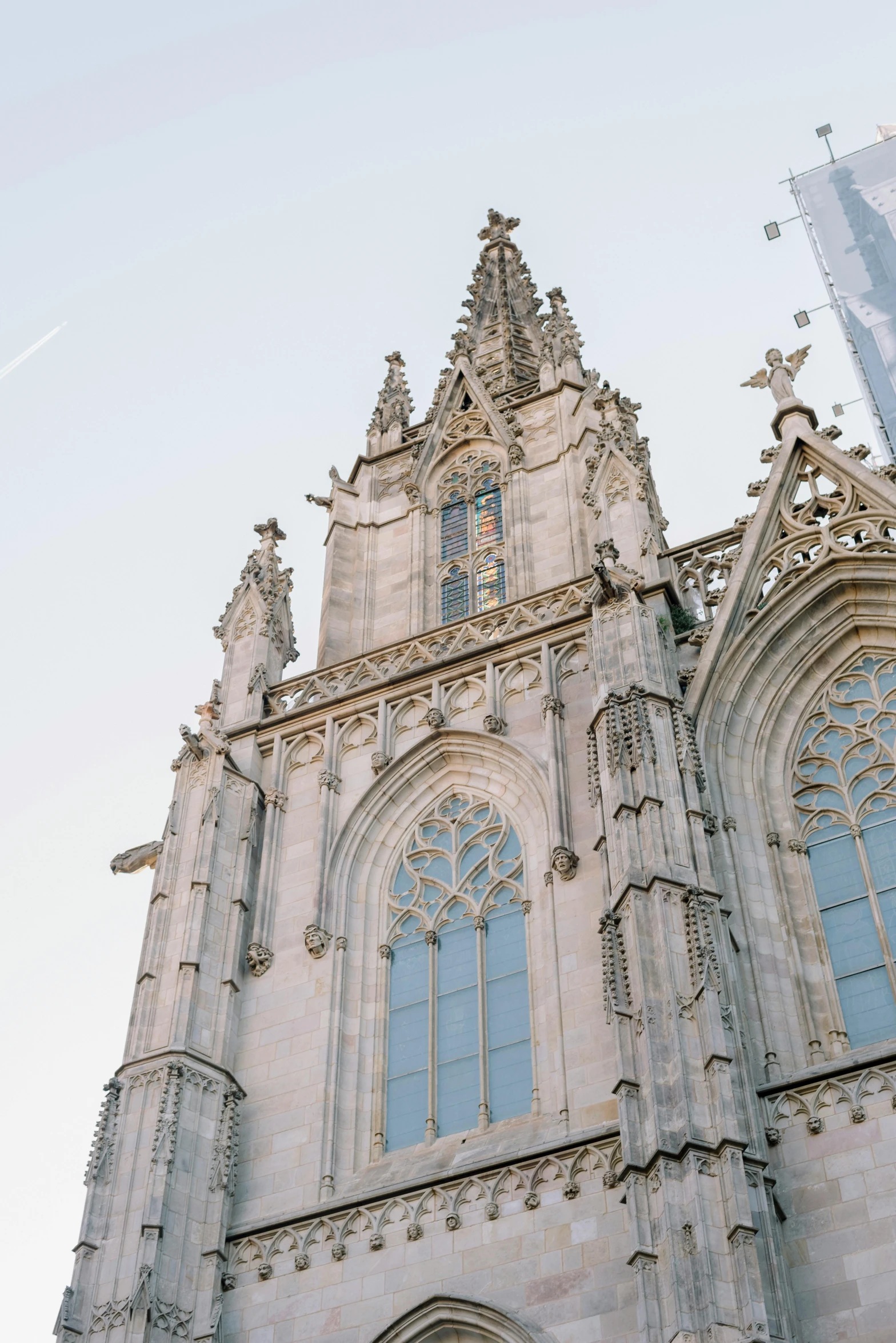 the architectural architectural details on a large building