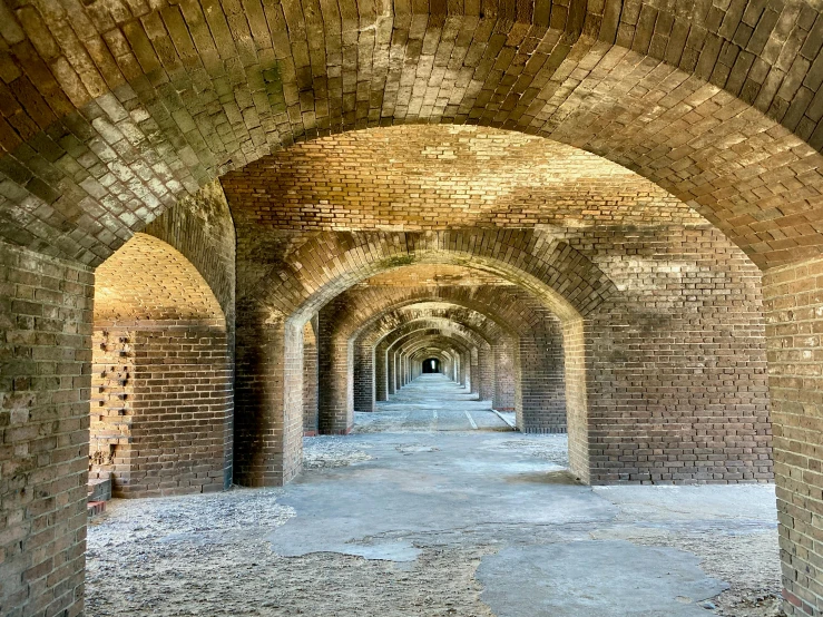 an image of a tunnel or road that is made from bricks