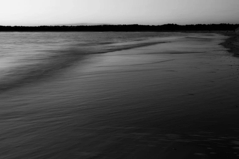 black and white po of an empty beach