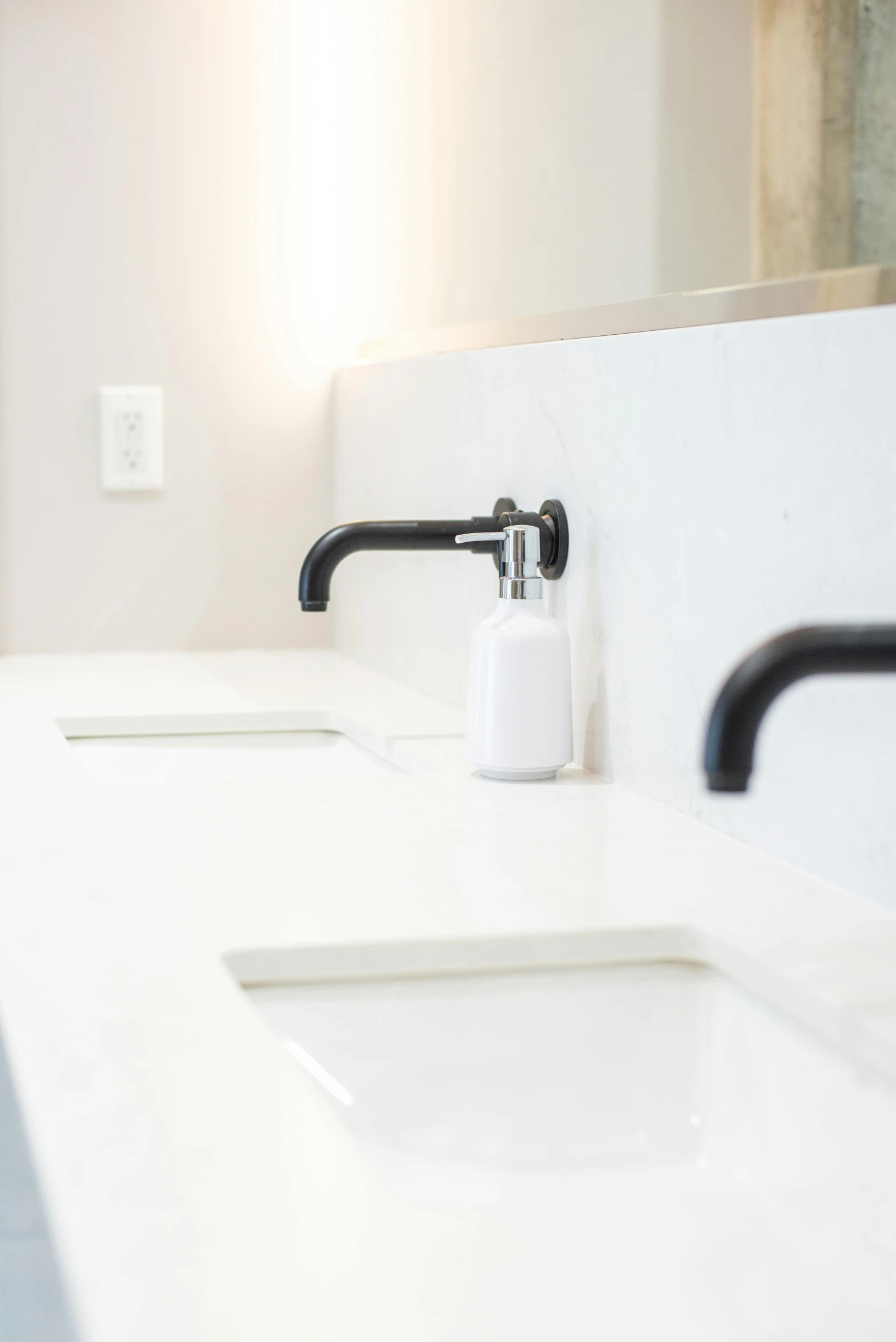 a sink is clean and ready to be used