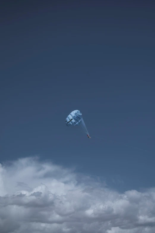 two kites are flying in the air while there is no image here