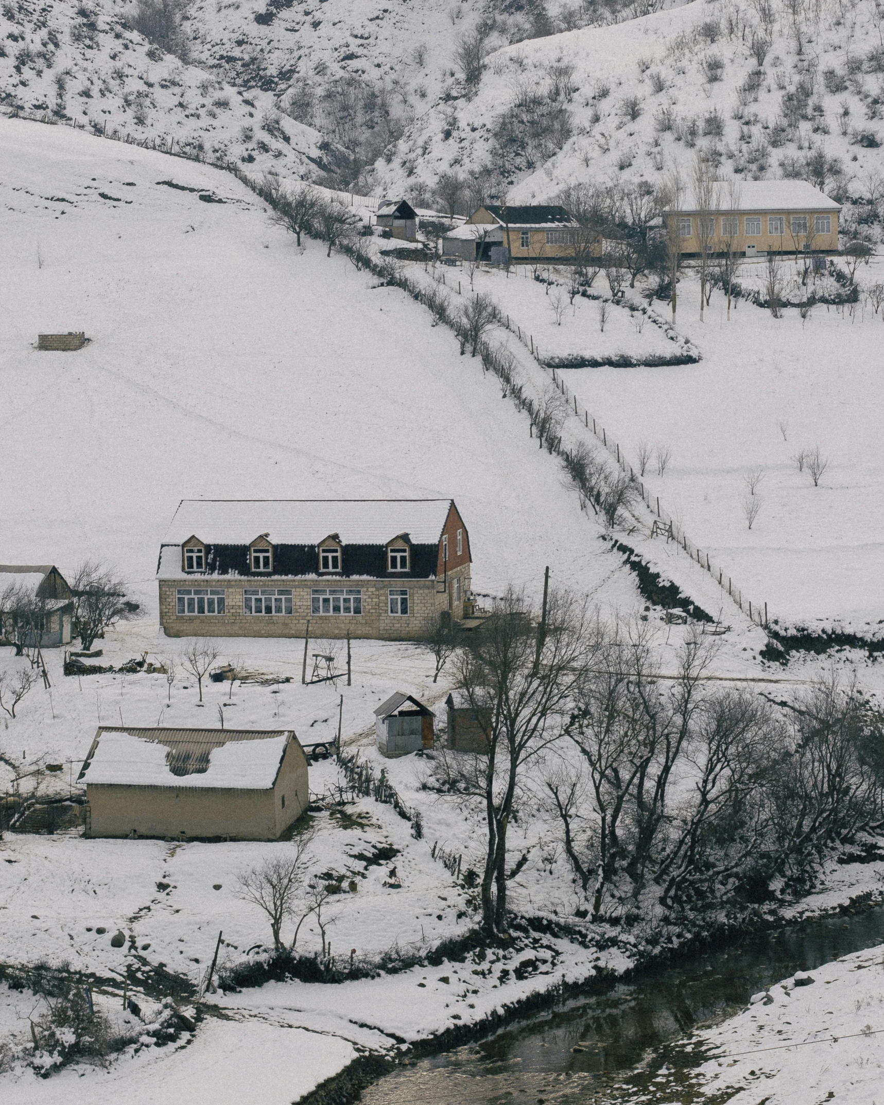 this is the aerial view of an english country house