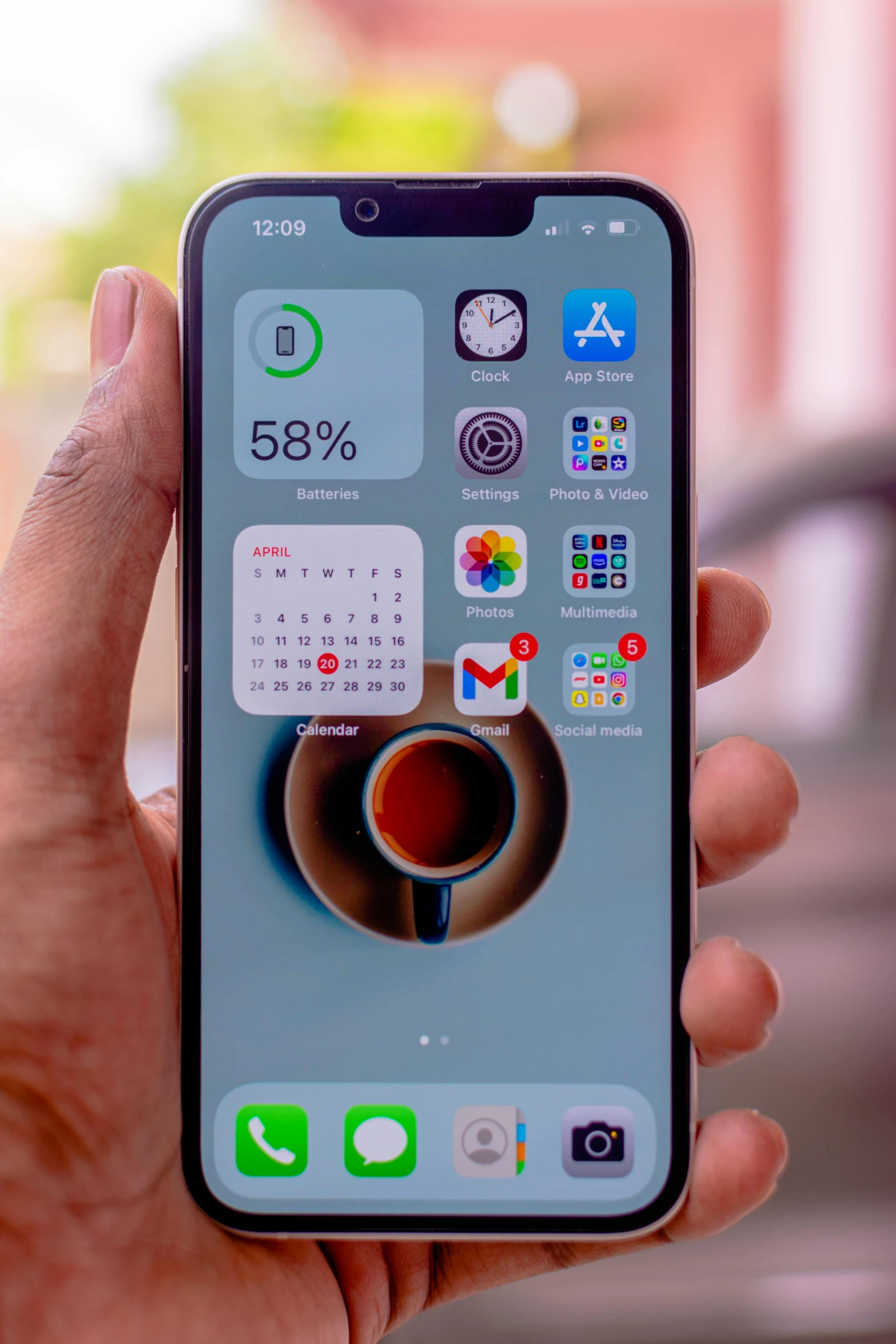 an iphone screen with some application icons placed on it