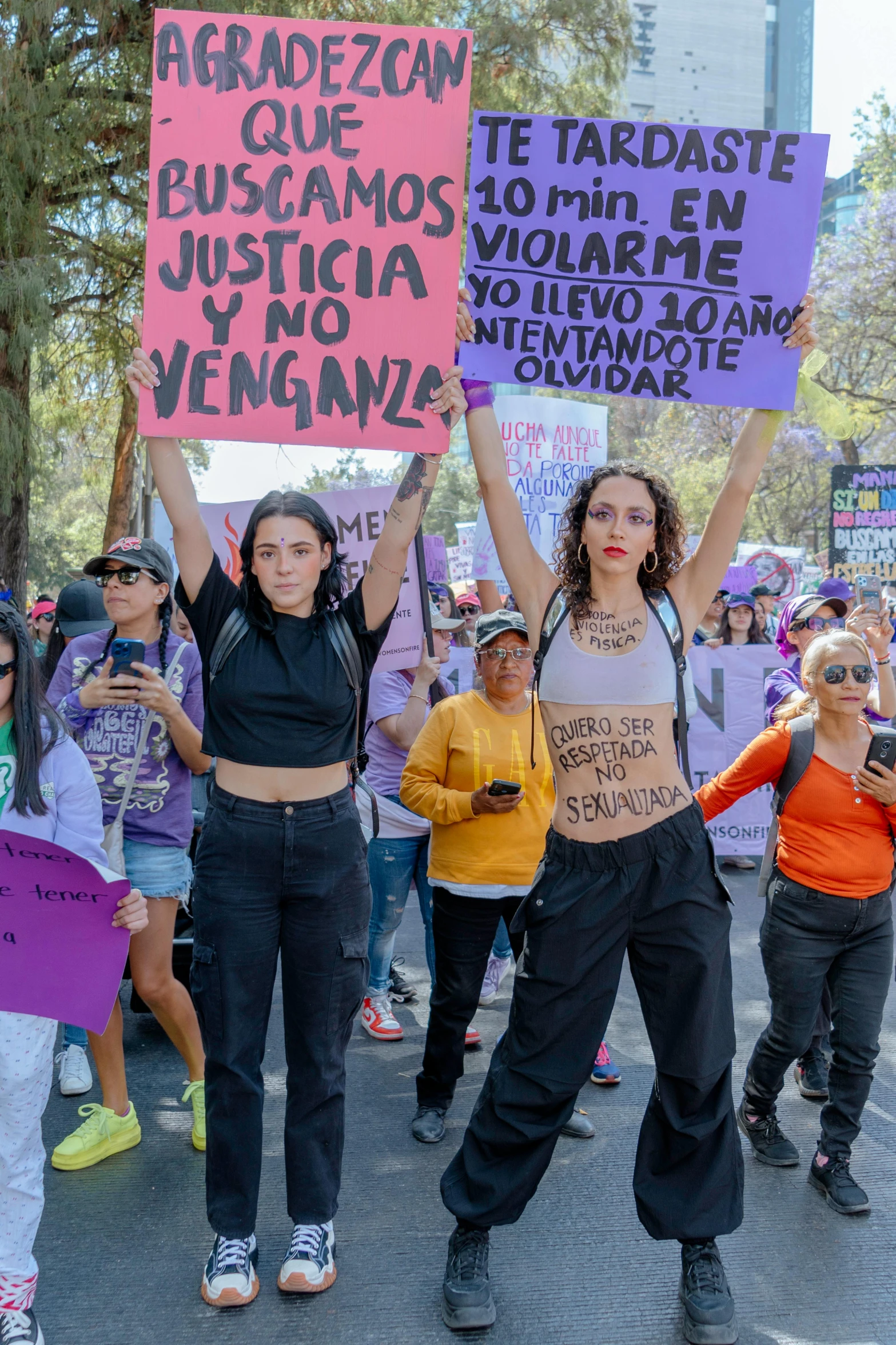 women march in protest against deportation to venezuela