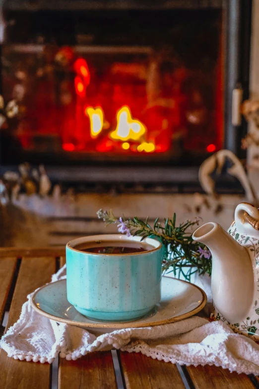 a tea pot sitting on top of a table