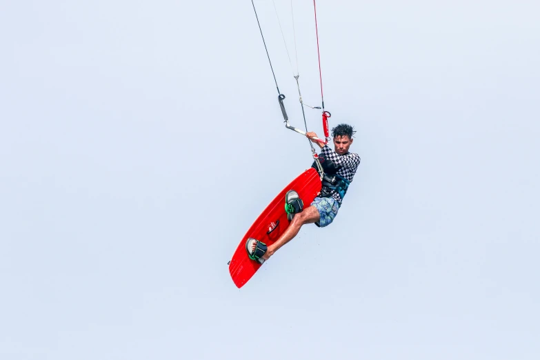 the guy is doing stunts on his board