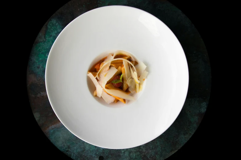 a close up of a plate of food on a table