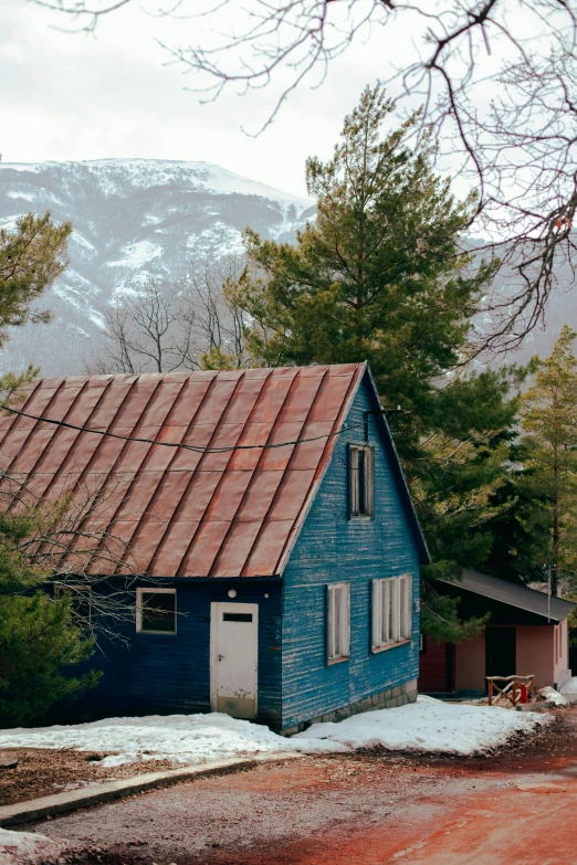 a home with a tiled roof is shown