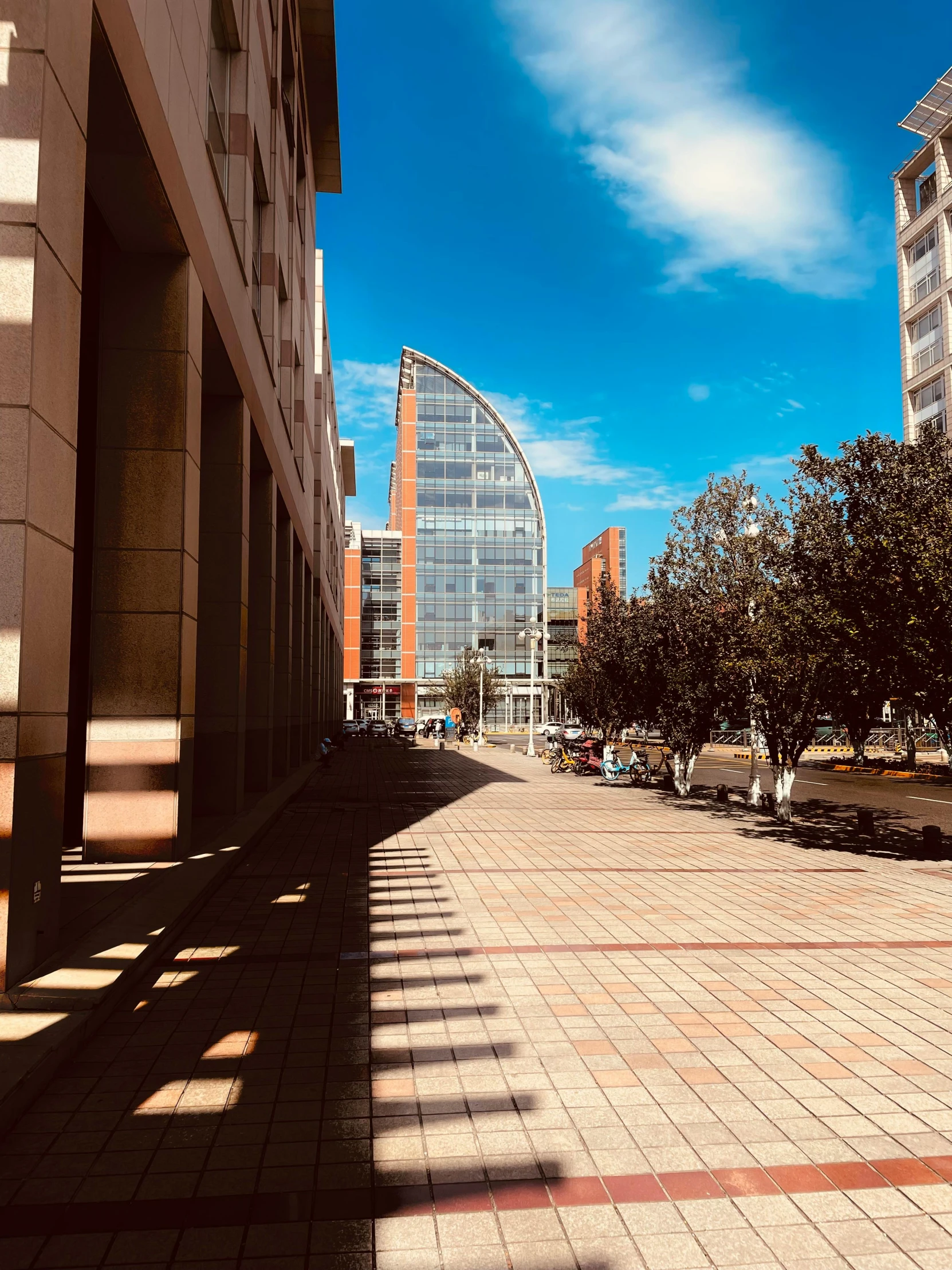 a couple of buildings that are side by side