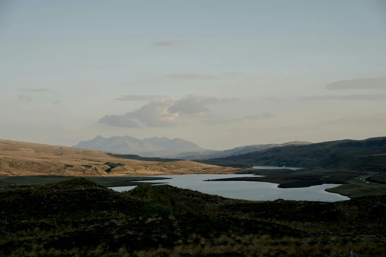 the landscape is beautiful and the lake has no water