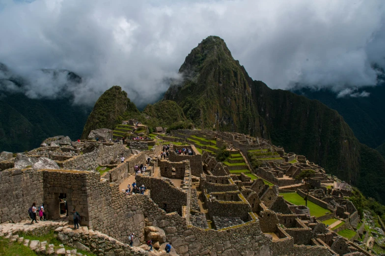 this is a po of a mountain top and a village