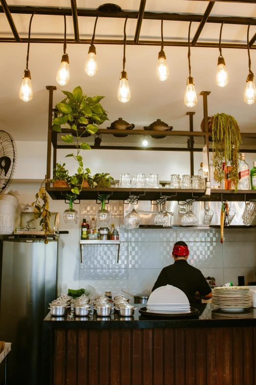 an interior view of an industrial kitchen