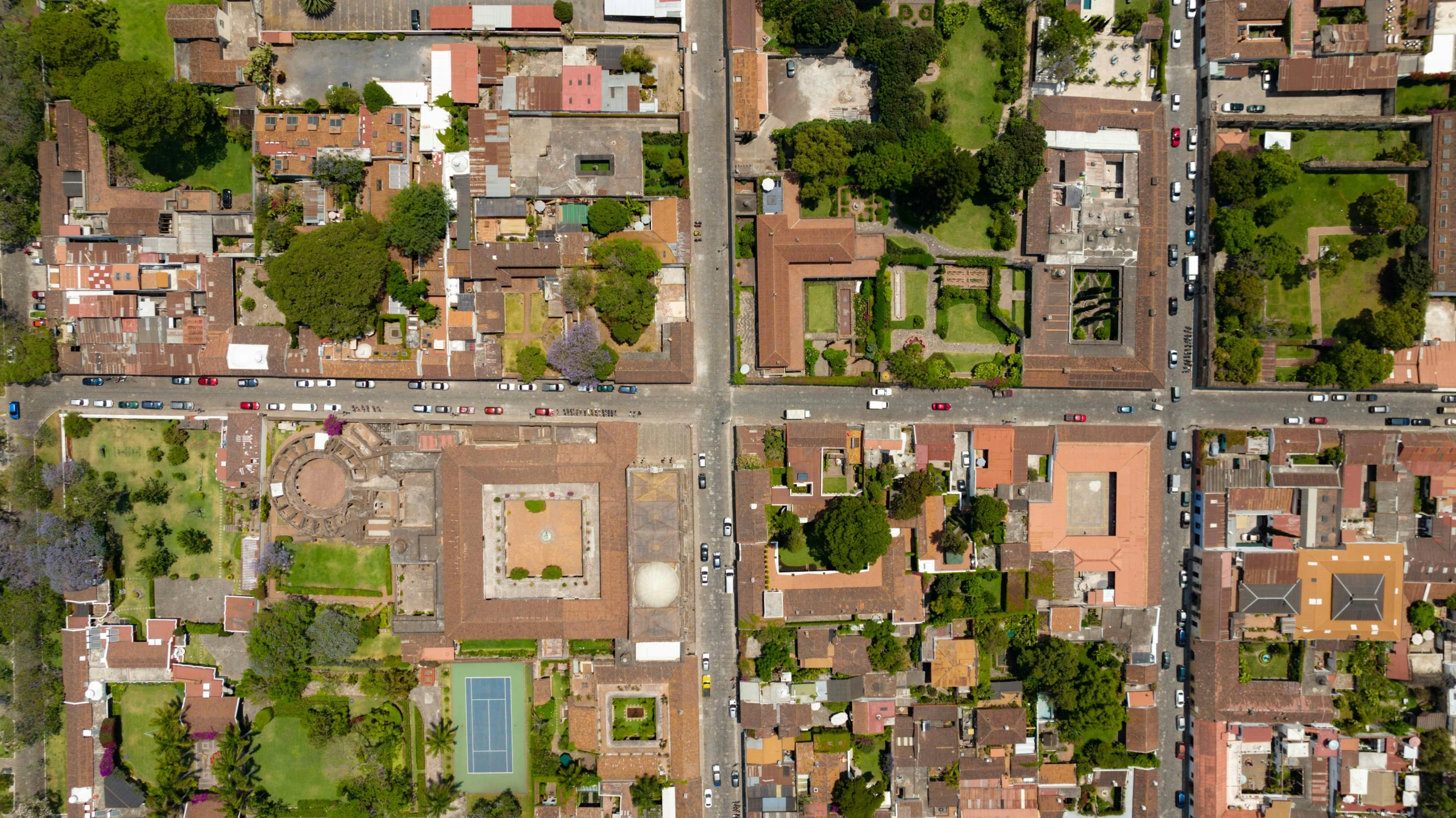 aerial s of a residential area in mexico