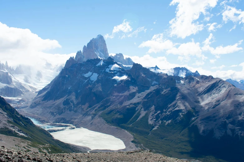 a picture taken from the peak of a mountain