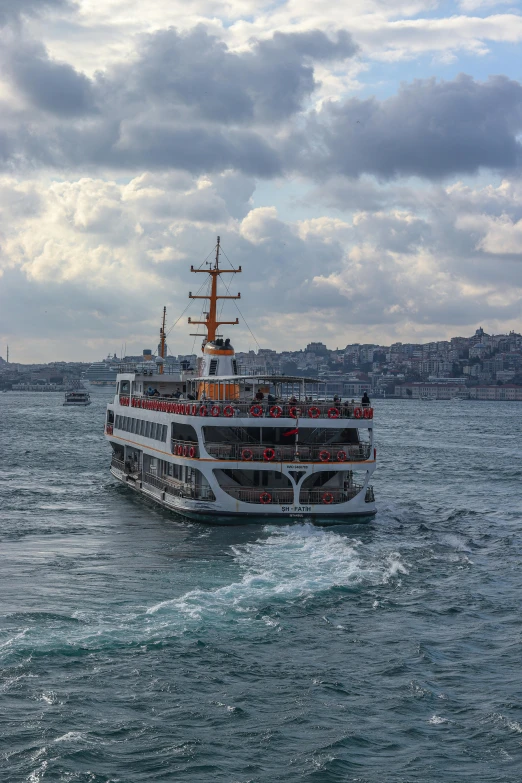 a boat riding out to sea on the ocean