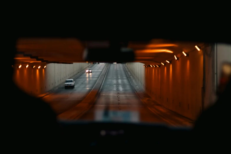 an image from the inside of a vehicle showing traffic on a busy highway