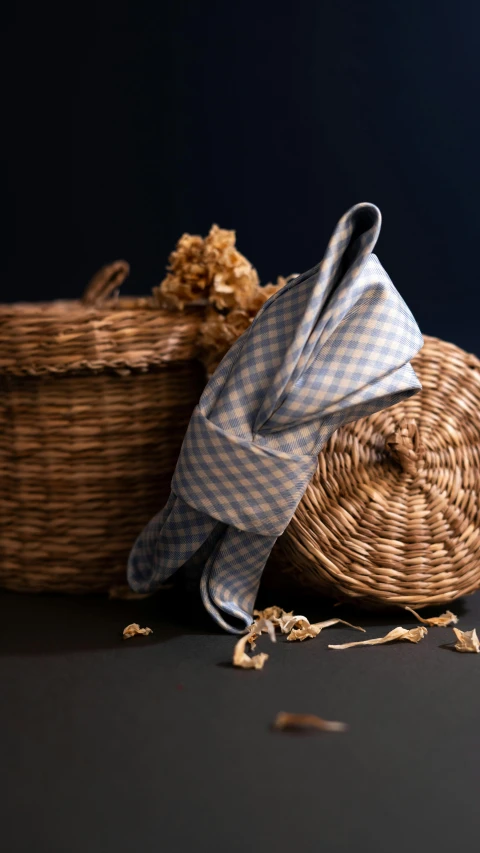 some things laying on the ground in baskets