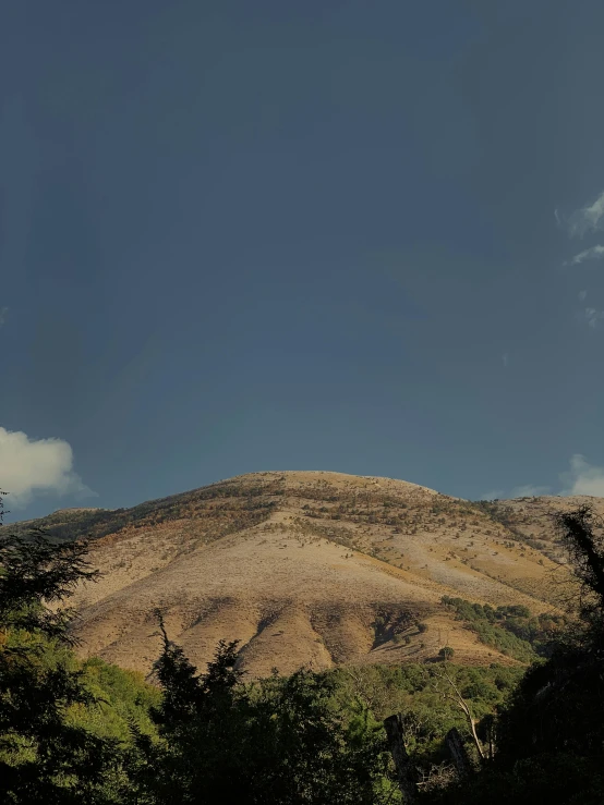 the view of the mountain range from above