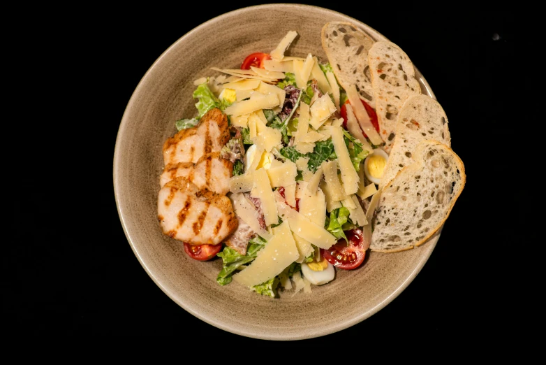 an assortment of foods displayed in a bowl