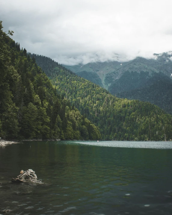 the waters are clear with a dark blue hue