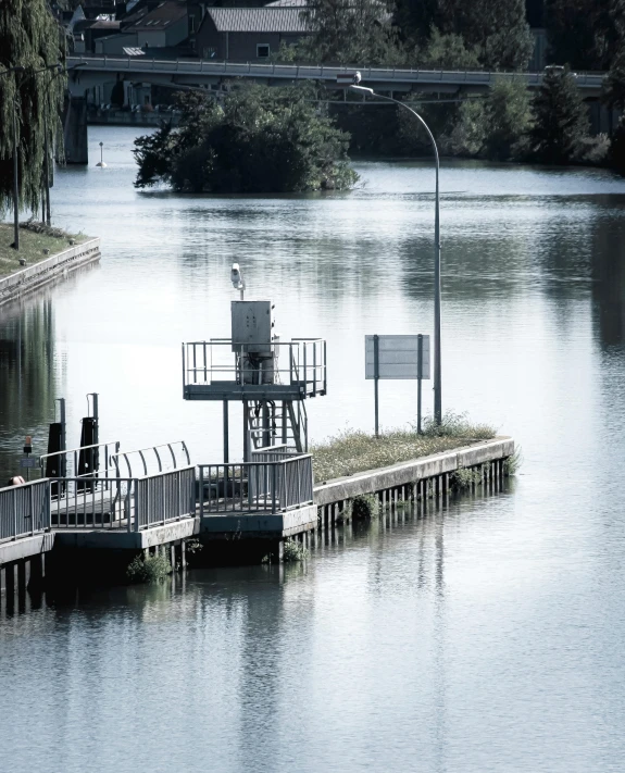 an over head po of a boat dock