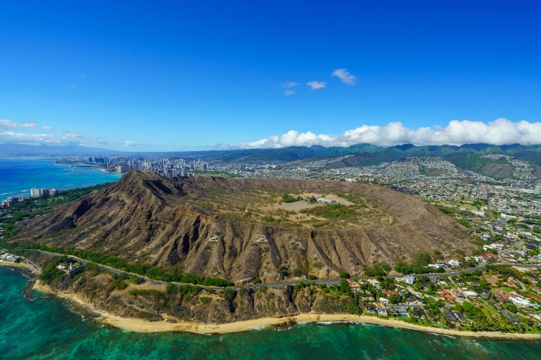 a view from the air of a beautiful island