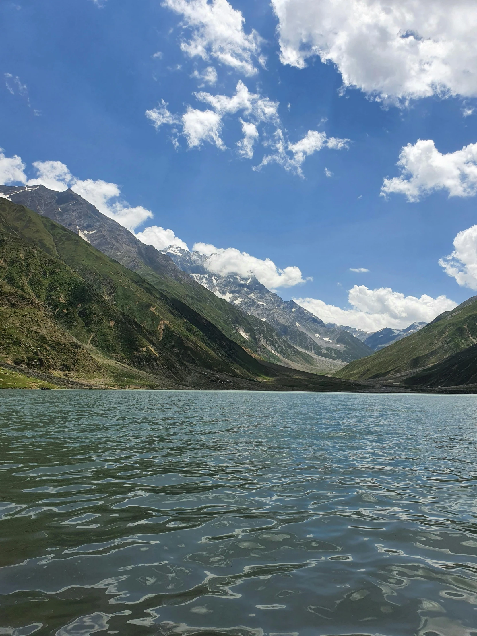 an image of a lake surrounded by mountains