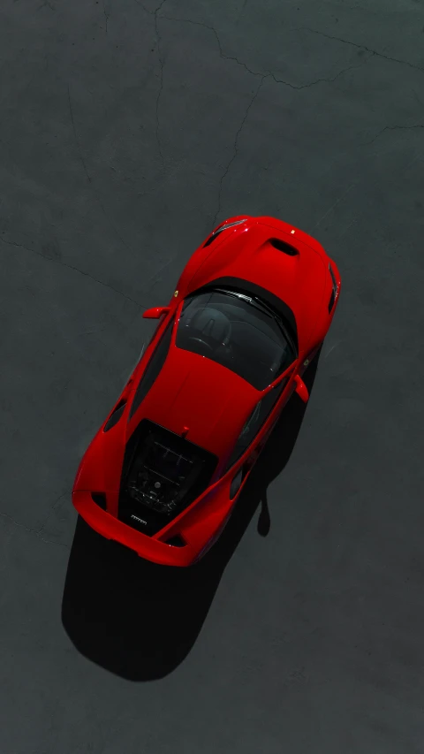 a red sports car parked on the street