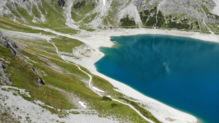 a bird's - eye view of the alpine landscape