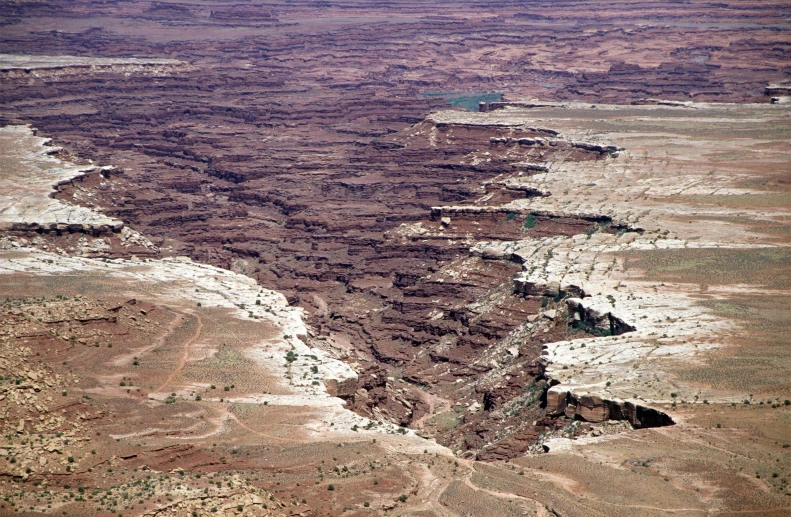 an aerial po taken with a camera on a large cliff