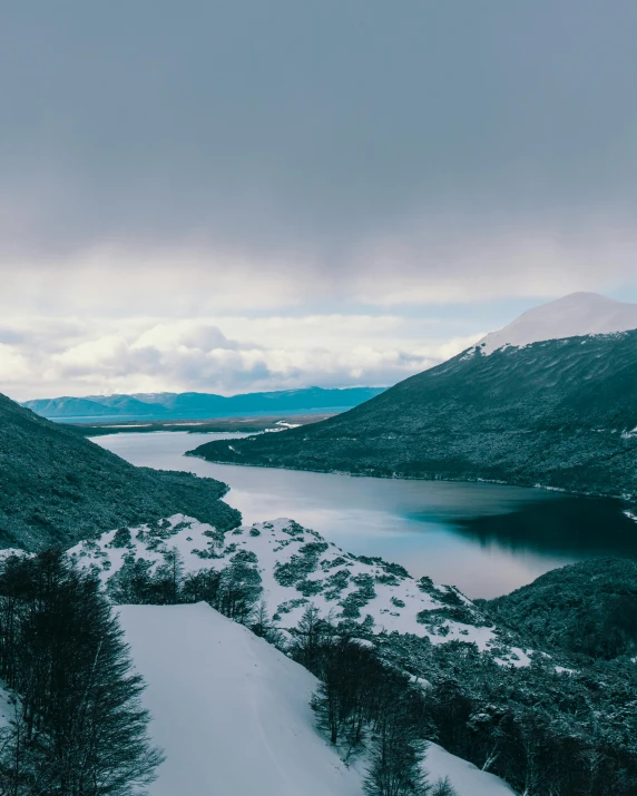 an image of the mountains covered in snow