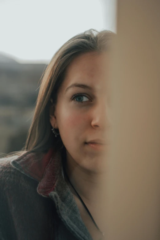 this is a close up view of a woman's face