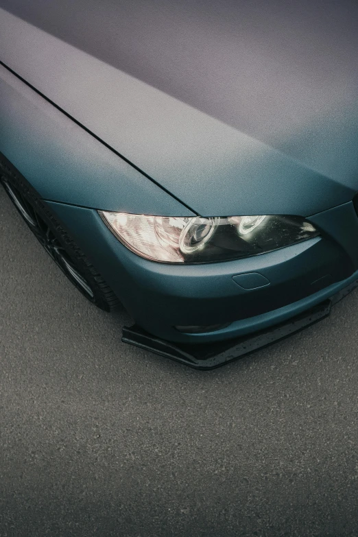 a close up view of the rear end of a sports car