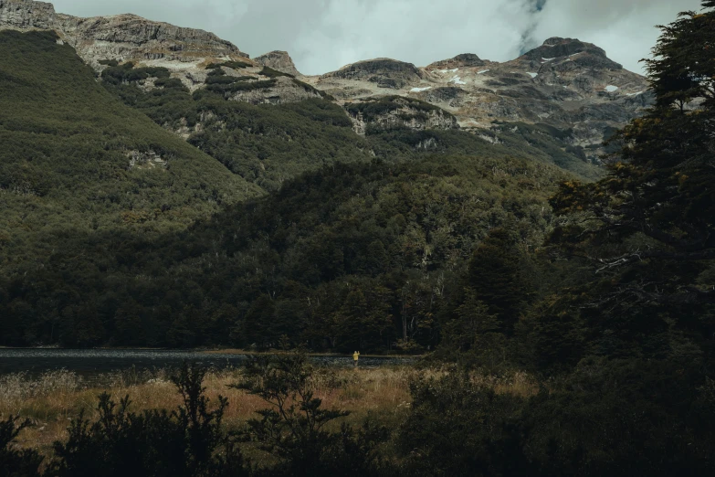 an image of the mountains with grass in the foreground