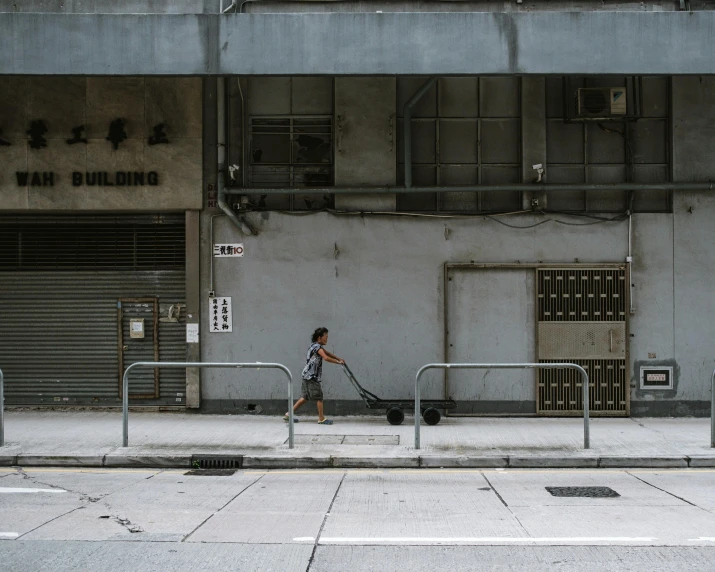 an image of a woman walking down the street