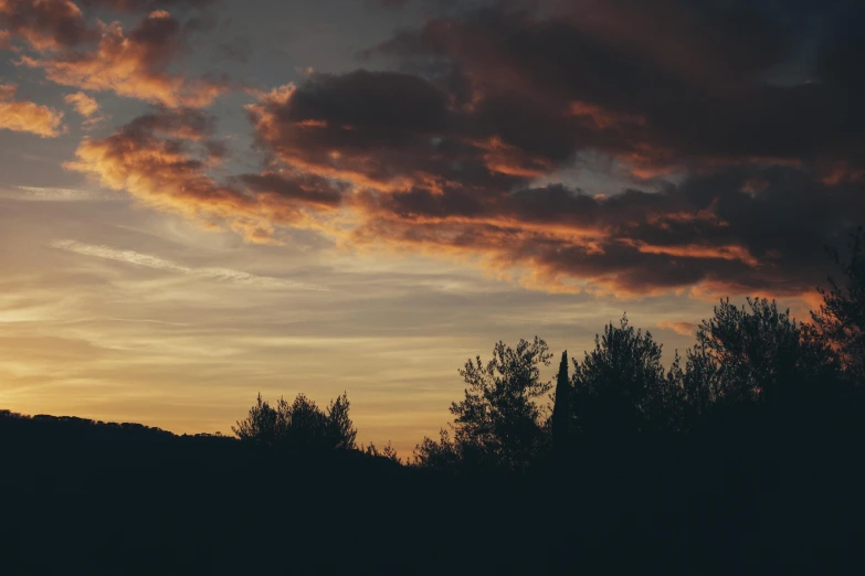 the sky is filled with very large clouds