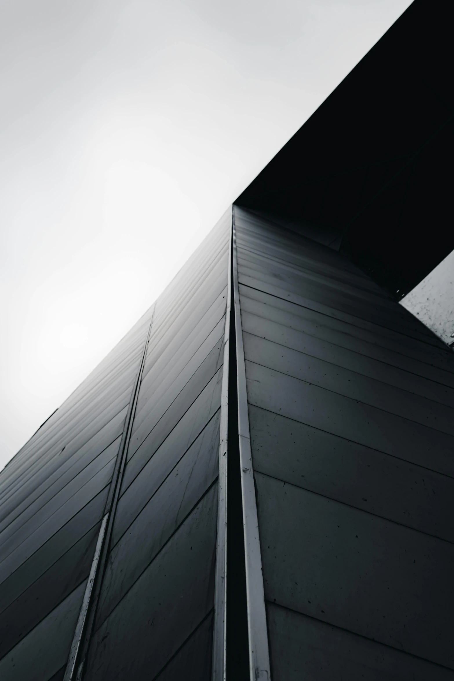 the side of a building against a blue sky