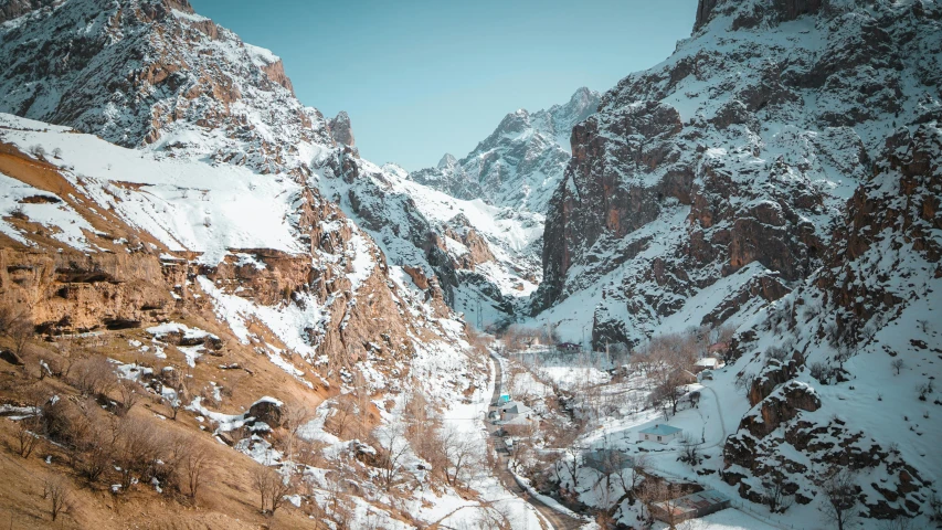 this is an image of a snowy mountain side