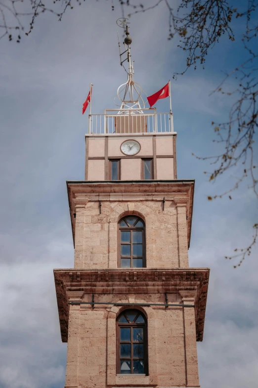 a tall building with a clock on top