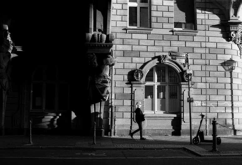 black and white pograph of a large building