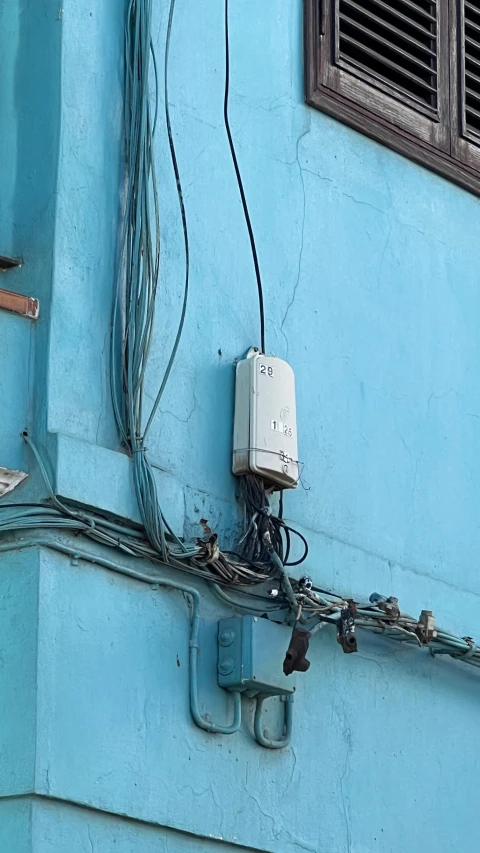 the electrical is still attached to the building