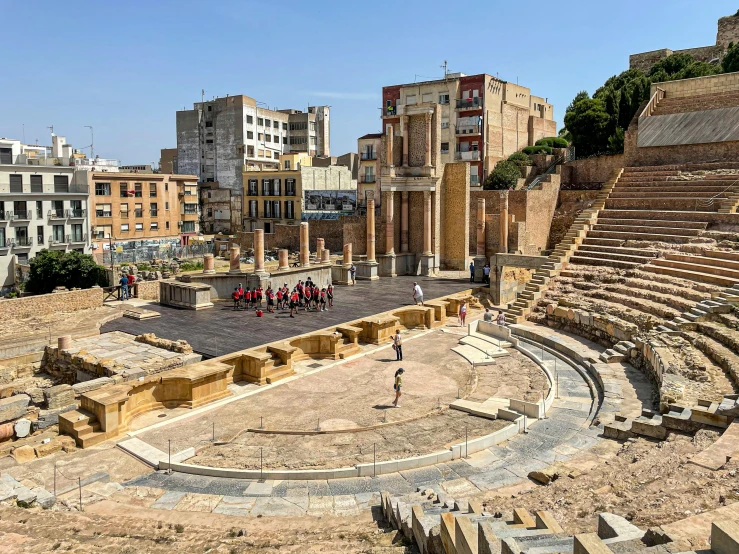 the theater in the ruins of the old city