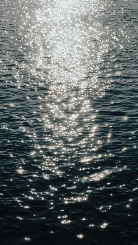 several different shiny circles on the water