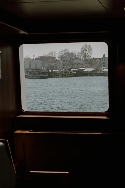 a body of water seen from the front of a ship