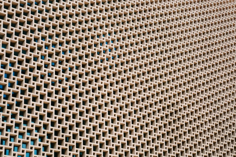 the top of a very large structure that looks like woven fabric