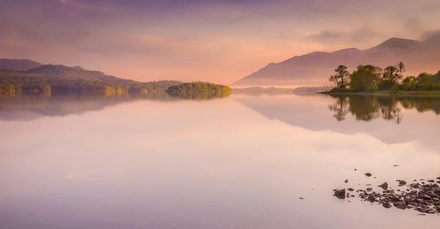 a beautiful, quiet lake that looks incredible