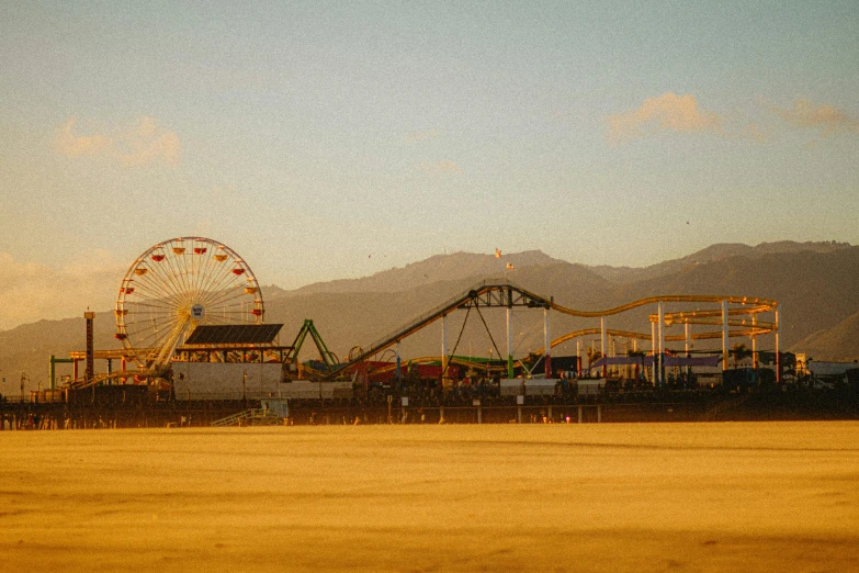 a amut park during a very clear day