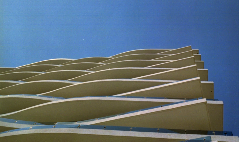 looking up at the top of a building with no roof