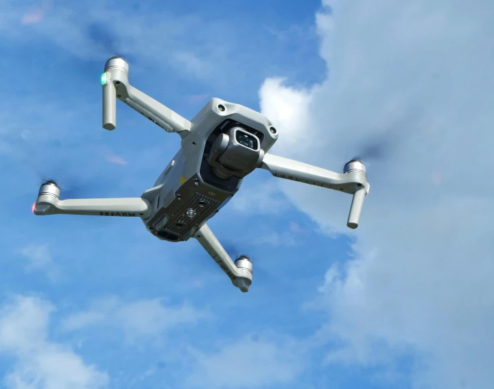 a flying camera attached to a small device