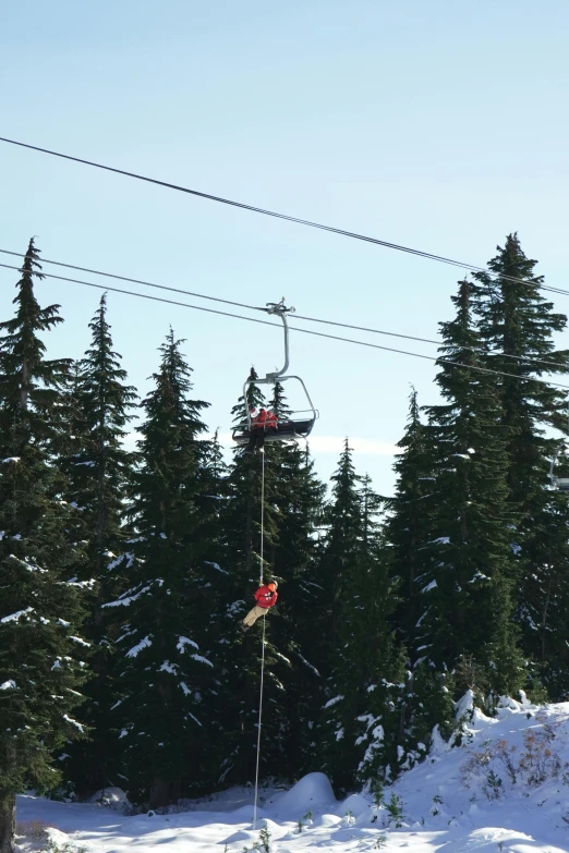 a person standing on top of a snow covered ground